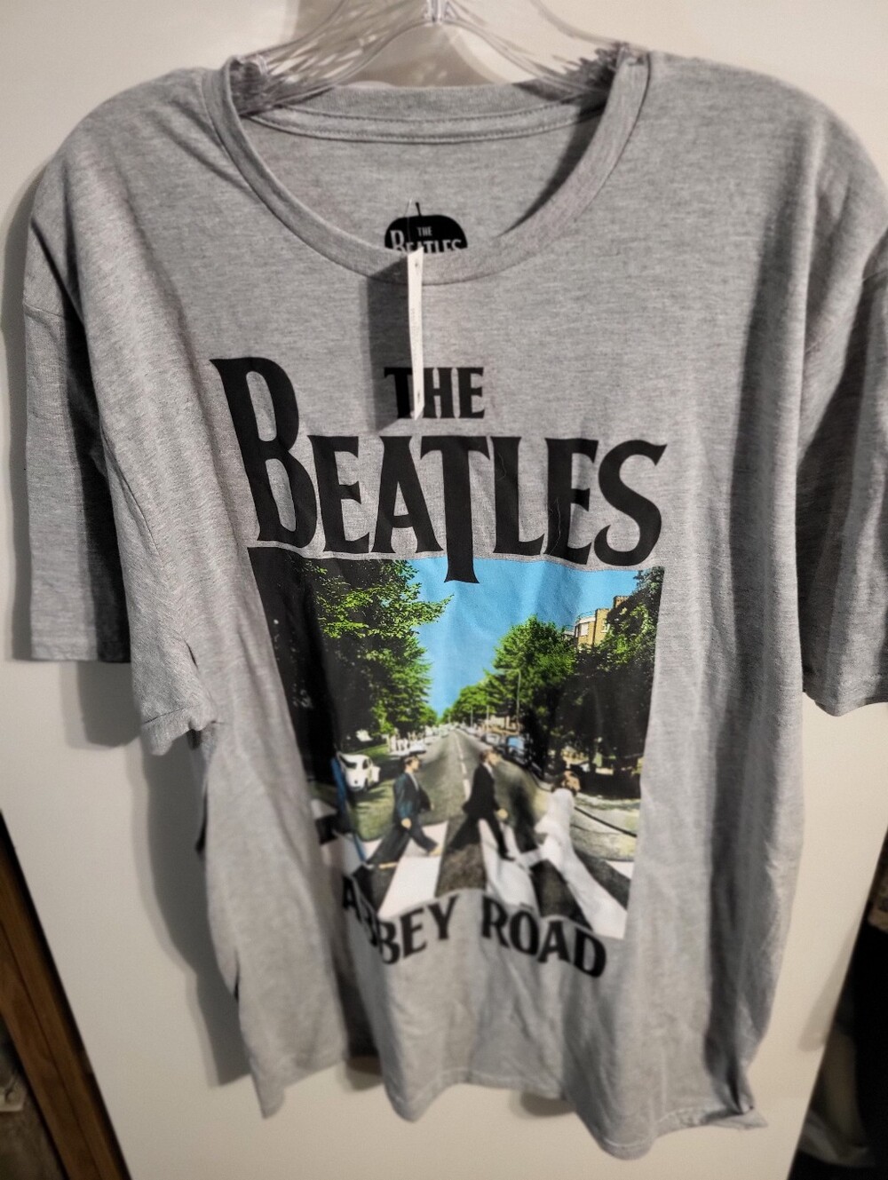 THE BEATLES GROUP ABBY ROAD Gray T SHIRT SIZE XL NEW